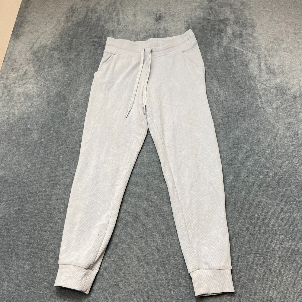 Andrew Marc New York Joggers Pants Mens S Light Blue Ribbed Low Rise Tapered Leg